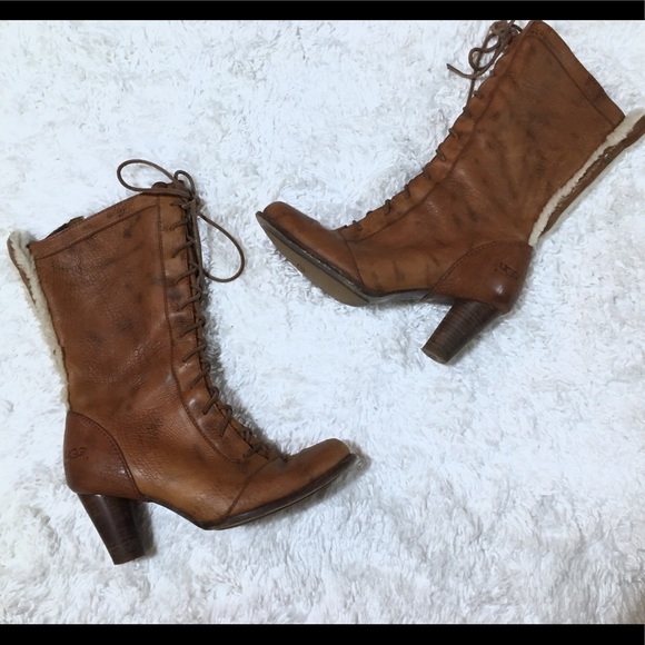 COPY - Ugg leather lace up boots - Picture 2 of 8